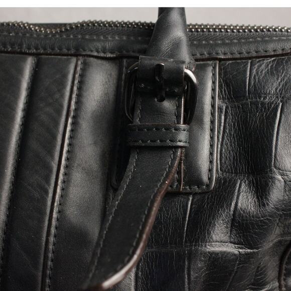 Y2K L.A.M.B Gwen Stefani Leather Croc Pattern Luxury Designer Handbag - Picture 14 of 16